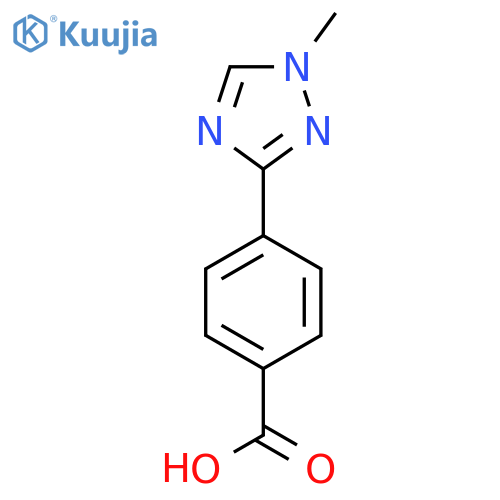 4-(1-methyl-1H-1,2,4-triazol-3-yl)benzoic acid structure