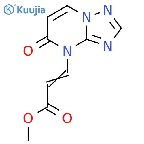 methyl 3-(5-oxo-[1,2,4]triazolo[1,5-a]pyrimidin-4-yl)prop-2-enoate structure