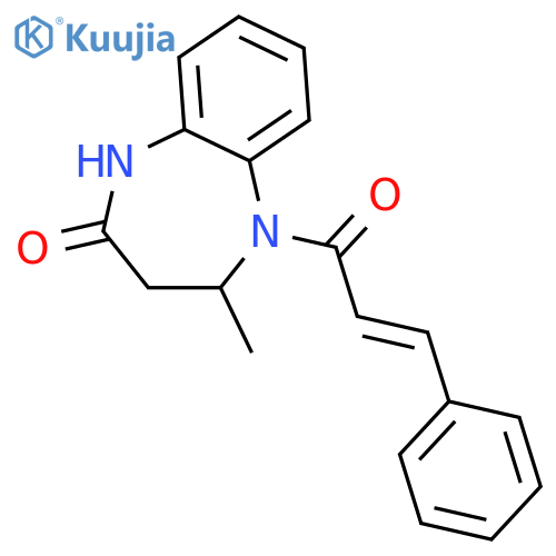 2H-1,5-Benzodiazepin-2-one,1,3,4,5-tetrahydro-4-methyl-5-(1-oxo-3-phenyl-2-propen-1-yl)- structure