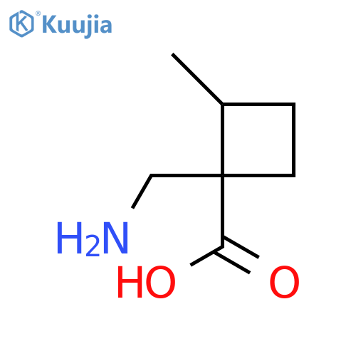 1-(aminomethyl)-2-methylcyclobutane-1-carboxylic acid structure