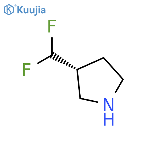 (3R)-3-(difluoromethyl)pyrrolidine structure
