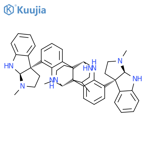 5,10b:11,4b-Bis(iminoethano)dibenzo[c,h][2,6]naphthyridine,5,6,11,12-tetrahydro-13,18-dimethyl-1,7-bis[(3aR,8aR)-2,3,8,8a-tetrahydro-1-methylpyrrolo[2,3-b]indol-3a(1H)-yl]-,(4bR,5R,10bS,11S)- structure