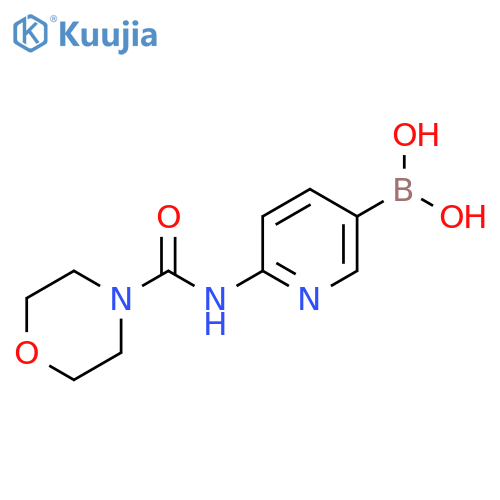 Boronic acid, B-[6-[(4-morpholinylcarbonyl)amino]-3-pyridinyl]- structure
