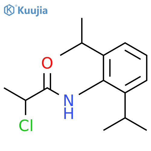 N-2,6-bis(propan-2-yl)phenyl-2-chloropropanamide structure
