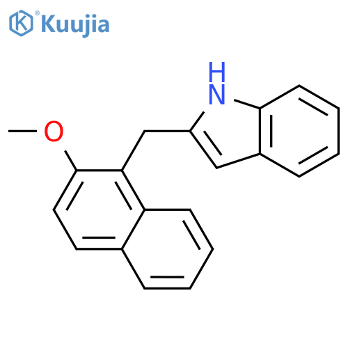 1H-INDOLE, 2-[(2-METHOXY-1-NAPHTHALENYL)METHYL]- structure