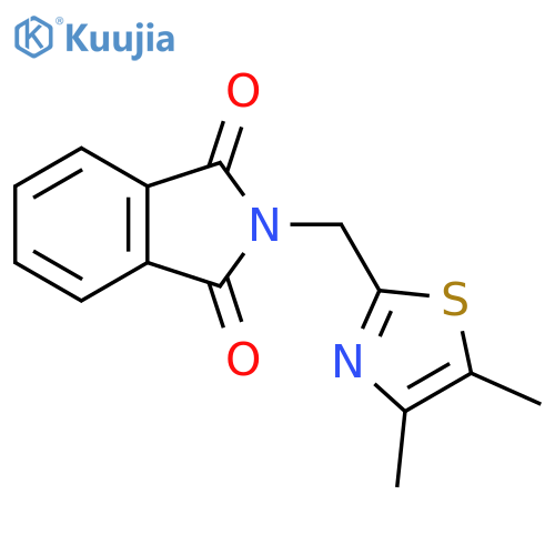 2-(dimethyl-1,3-thiazol-2-yl)methyl-2,3-dihydro-1H-isoindole-1,3-dione structure