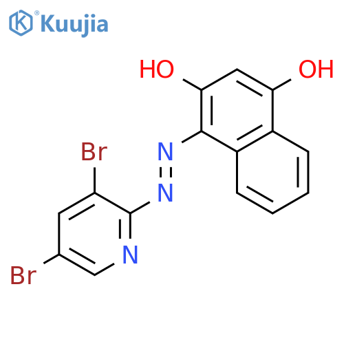 1-[2-(3,5-Dibromopyridin-2-yl)hydrazinylidene]-4-hydroxynaphthalen-2(1H)-one structure