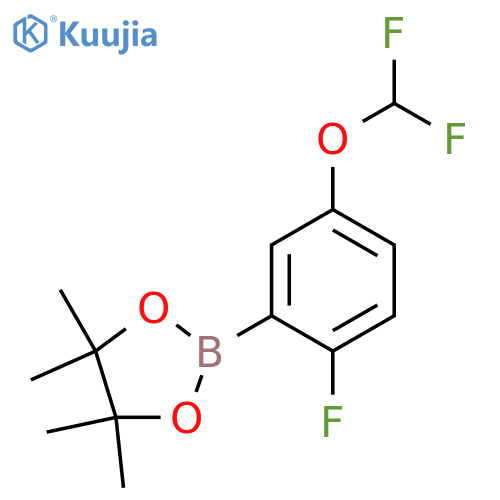 2-(5-(Difluoromethoxy)-2-fluorophenyl)-4,4,5,5-tetramethyl-1,3,2-dioxaborolane structure