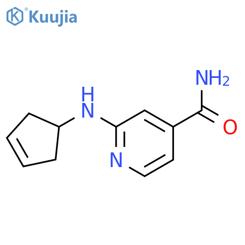 2-[(cyclopent-3-en-1-yl)amino]pyridine-4-carboxa
mide structure