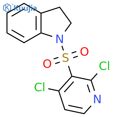 1-(2,4-dichloropyridin-3-yl)sulfonyl-2,3-dihydro-1H-indole structure