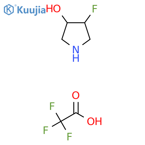 4-fluoropyrrolidin-3-ol, trifluoroacetic acid structure