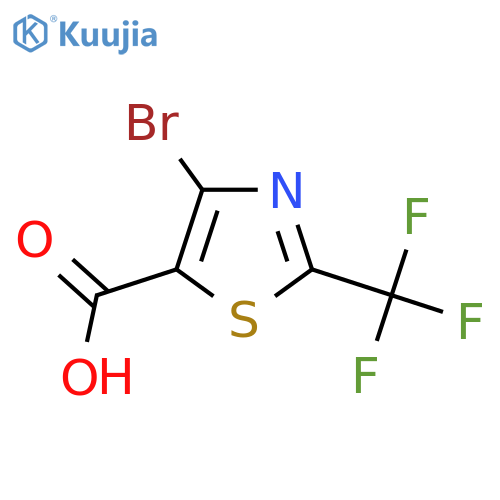 4-Bromo-2-(trifluoromethyl)thiazole-5-carboxylic acid structure