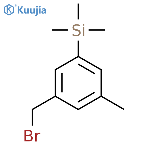 Silane, [3-(bromomethyl)-5-methylphenyl]trimethyl- structure