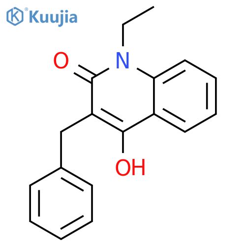 2(1H)-Quinolinone,1-ethyl-4-hydroxy-3-(phenylmethyl)- structure