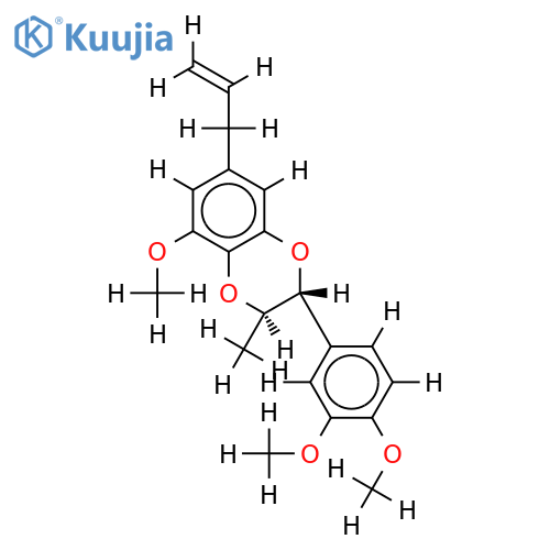 (7R,8R)-Delta8'-3,4,5'-trimethoxy-7.O.3',8.O.4'-neolignan structure
