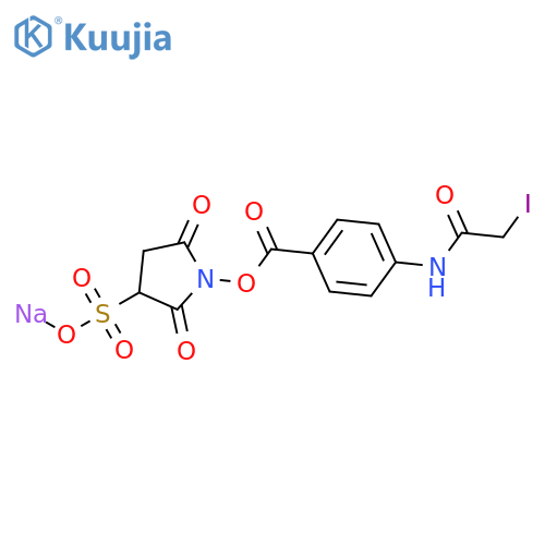 Sulfo-N-succinimidyl (N-Iodoacetyl)aminobenzoate 90% structure