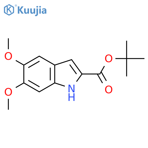 Tert-Butyl 5,6-dimethoxy-1H-indole-2-carboxylate structure