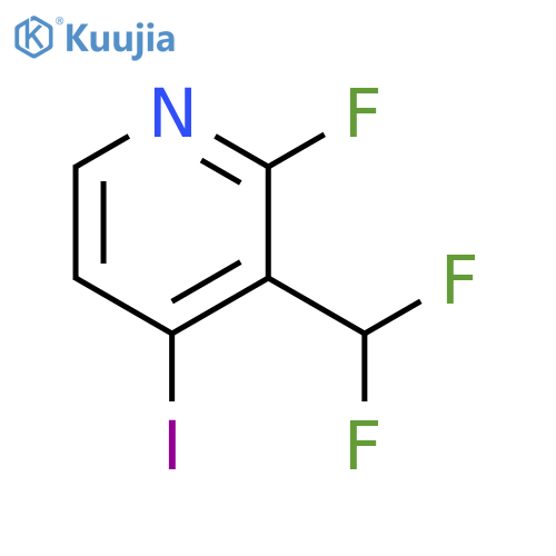 3-(difluoromethyl)-2-fluoro-4-iodopyridine structure
