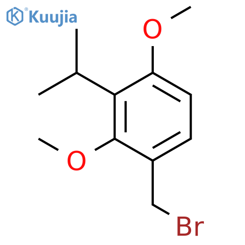 Benzene, 1-(bromomethyl)-2,4-dimethoxy-3-(1-methylethyl)- structure