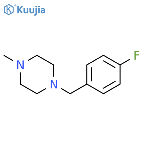 1-(4-fluorophenyl)methyl-4-methylpiperazine structure