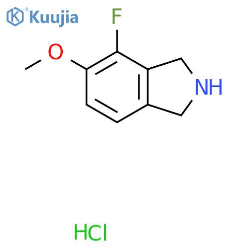 4-fluoro-5-methoxy-isoindoline;hydrochloride structure