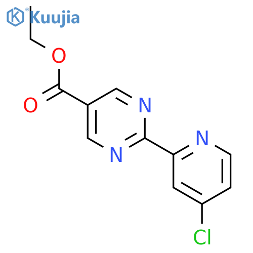 Ethyl 2-(4-chloropyridin-2-YL)pyrimidine-5-carboxylate structure