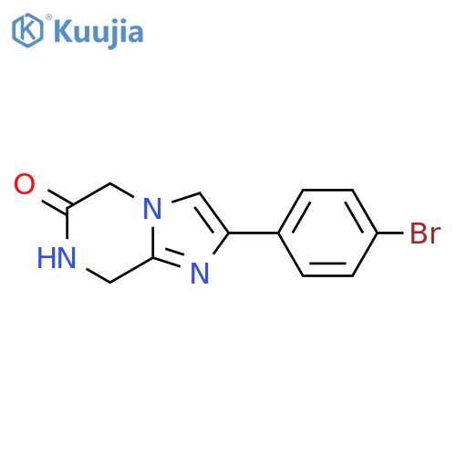 2-(4-Bromophenyl)-7,8-dihydroimidazo[1,2-A]pyrazin-6(5H)-one structure