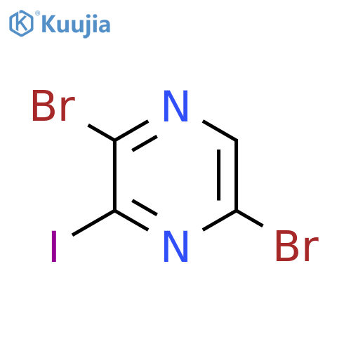 2,5-Dibromo-3-iodopyrazine structure