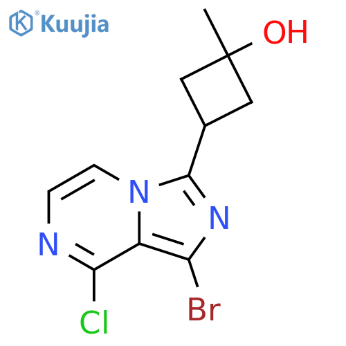 3-(1-Bromo-8-chloroimidazo[1,5-A]pyrazin-3-YL)-1-methylcyclobutanol structure
