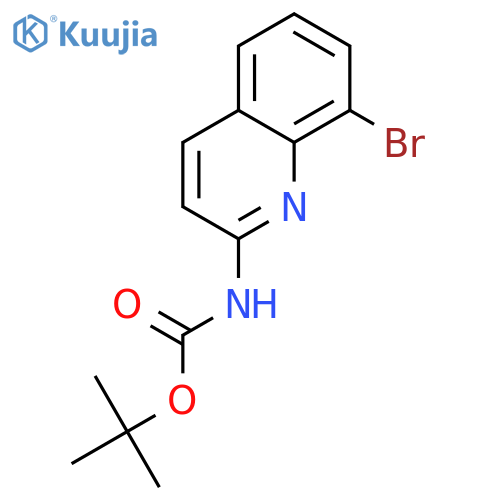 tert-butyl N-(8-bromo-2-quinolyl)carbamate structure