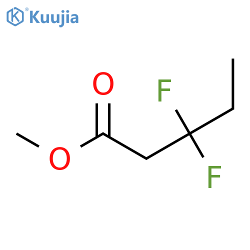 Methyl 3,3-difluorovalerate structure