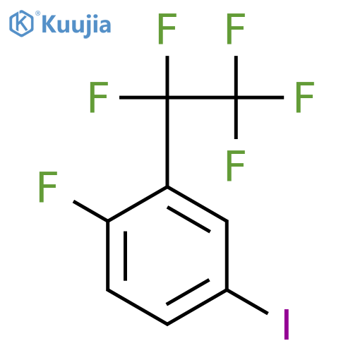 1-Fluoro-4-iodo-2-(1,1,2,2,2-pentafluoroethyl)benzene structure