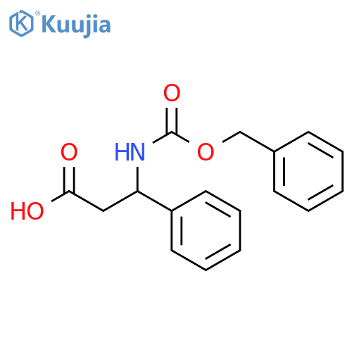 Benzenepropanoic acid, b-[[(phenylmethoxy)carbonyl]amino]- structure