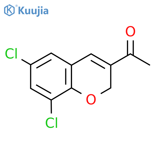 1-(6,8-dichloro-2H-chromen-3-yl)ethan-1-one structure