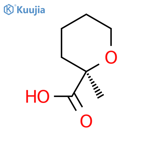 (2R)-2-methyloxane-2-carboxylic acid structure