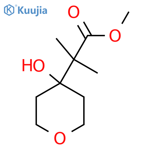 methyl 2-(4-hydroxyoxan-4-yl)-2-methylpropanoate structure