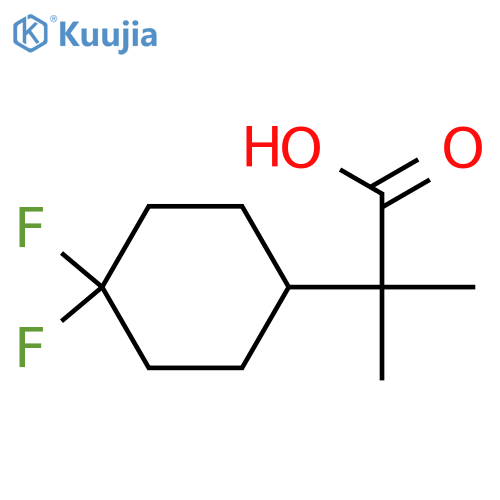 2-(4,4-difluorocyclohexyl)-2-methylpropanoic acid structure