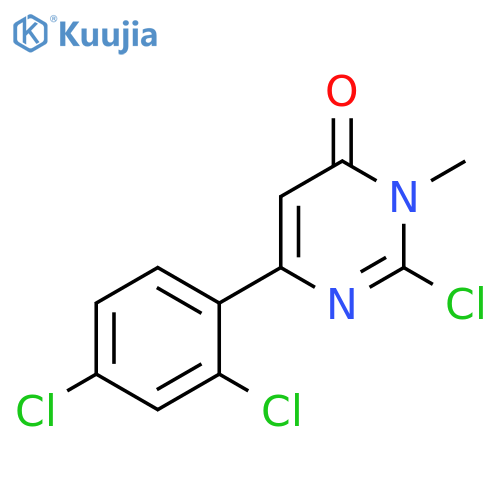 2-Chloro-6-(2,4-dichloro-phenyl)-3-methyl-3H-pyrimidin-4-one structure