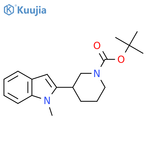 Tert-Butyl 3-(1-methyl-1H-indol-2-yl)piperidine-1-carboxylate structure