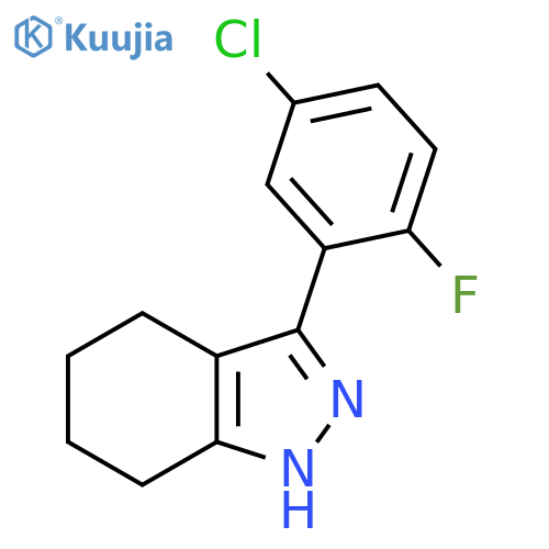 3-(5-Chloro-2-fluorophenyl)-4,5,6,7-tetrahydro-1H-indazole structure