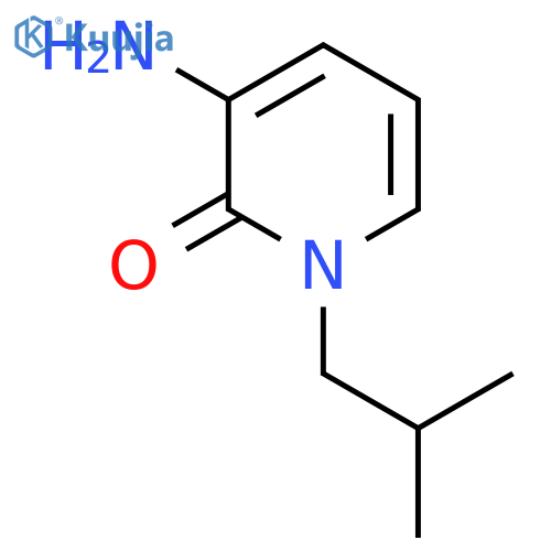 3-Amino-1-(2-methylpropyl)-1,2-dihydropyridin-2-one structure