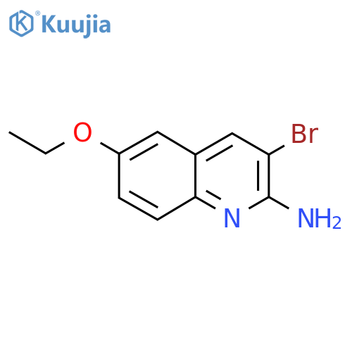 3-Bromo-6-ethoxyquinolin-2-amine structure