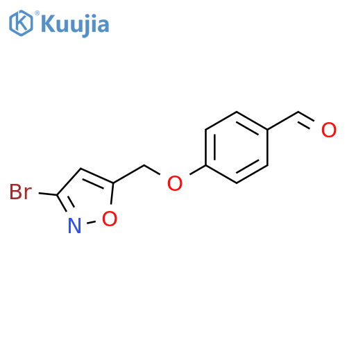 4-(3-Bromo-isoxazol-5-ylmethoxy)-benzaldehyde structure
