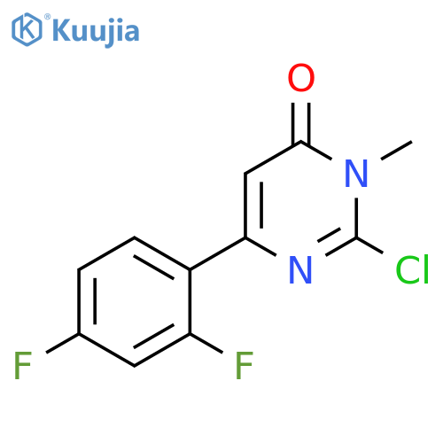 2-Chloro-6-(2,4-difluoro-phenyl)-3-methyl-3H-pyrimidin-4-one structure