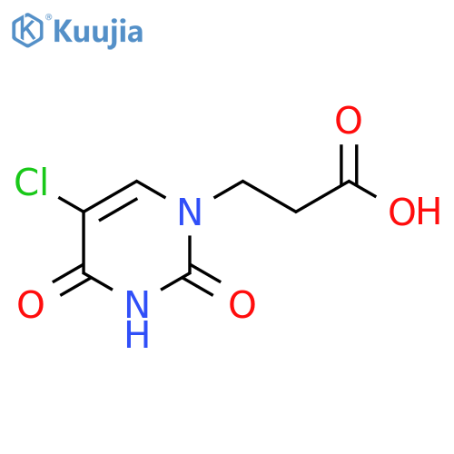 3-(5-chloro-2,4-dioxo-3,4-dihydropyrimidin-1(2H)-yl)propanoic acid structure