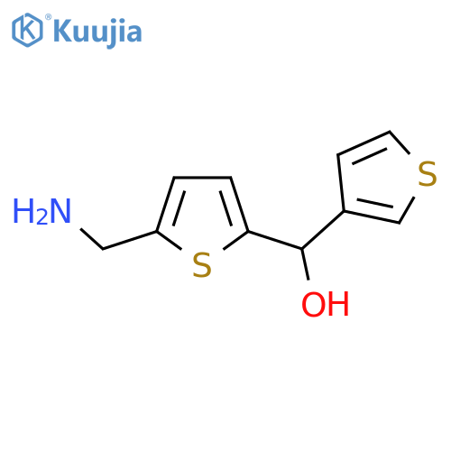 [5-(Aminomethyl)thiophen-2-yl](thiophen-3-yl)methanol structure