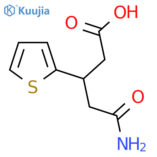 5-Amino-5-oxo-3-(2-thienyl)pentanoic acid structure