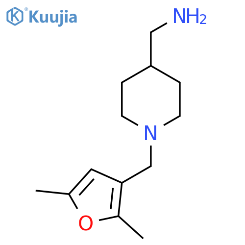 ({1-[(2,5-Dimethyl-3-furyl)methyl]piperidin-4-yl}methyl)amine structure