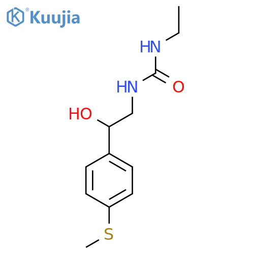 3-ethyl-1-{2-hydroxy-2-4-(methylsulfanyl)phenylethyl}urea structure
