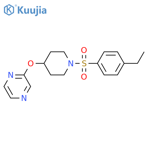 2-{[1-(4-ethylbenzenesulfonyl)piperidin-4-yl]oxy}pyrazine structure